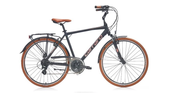 Carraro Elite 804 28"Jant V Fren 48 Cm Kadro 24 Vites Şehir Bisikleti Siyah Kahve Bakır