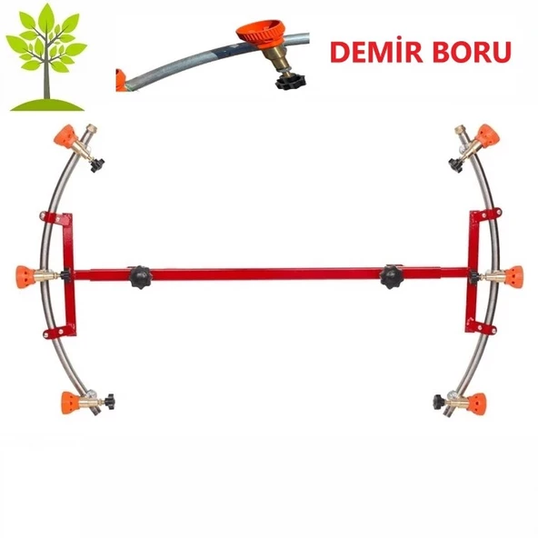 3+3 Başlıklı Hilal Tip İlaçlama Makina Aparatı - 11