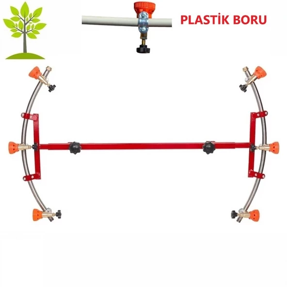 3+3 Başlıklı Hilal Tip İlaçlama Makina Aparatı - 10