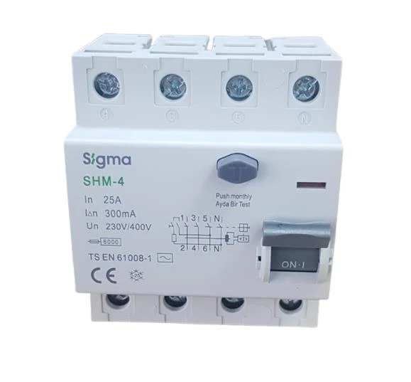 4X25A 300MA KAÇAK AKIM RÖLESİ SİGMA