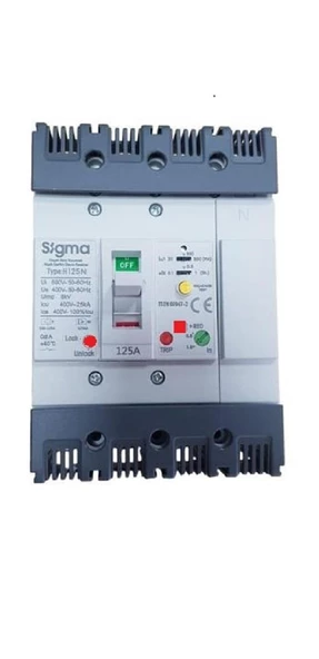 4X125A 25KA A.BOBİNLİ K.AKIMLI T.M.ŞALTER H125N SİGMA