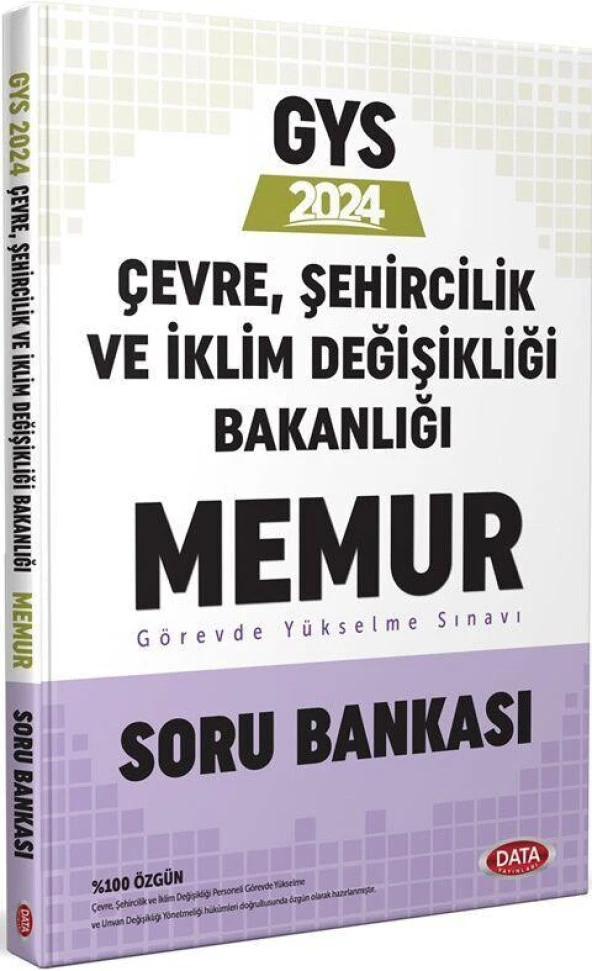 Çevre Şehircilik Ve İklim Değişikliği Bakanlığı Memur Soru Bankası Data Yayınları ürün görseli 1