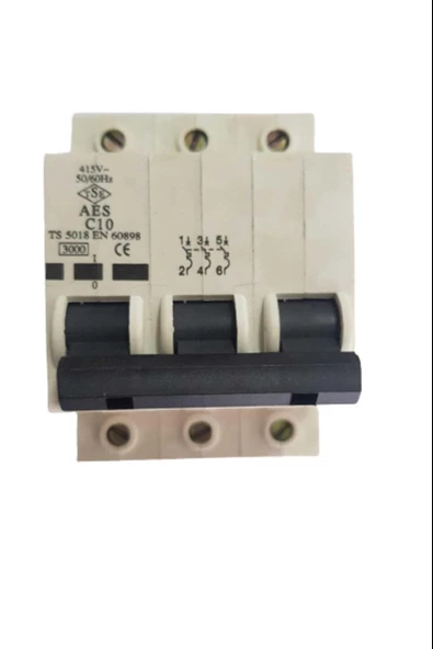 3X10A C/3KA OTOMATİK SİGORTA AES