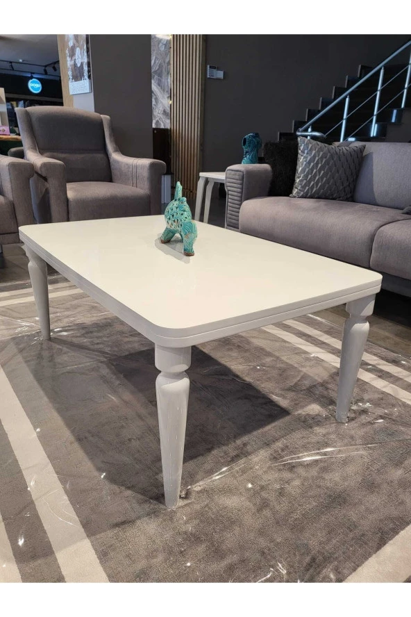 AKSET Orta Sehpa Lüx Full Beyaz - Resim 2