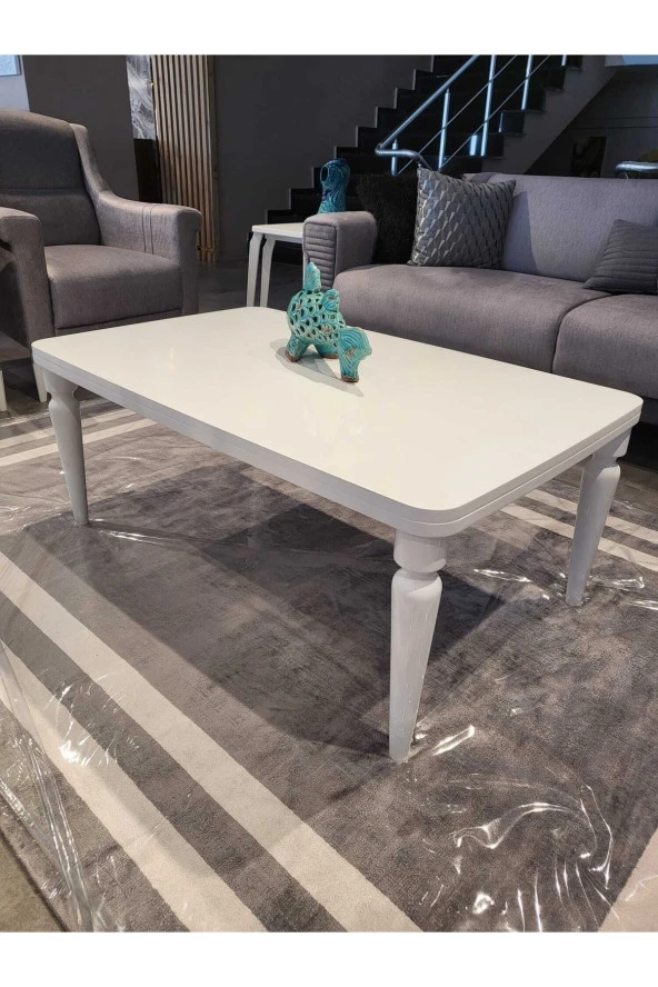 AKSET Orta Sehpa Lüx Full Beyaz - Resim 4