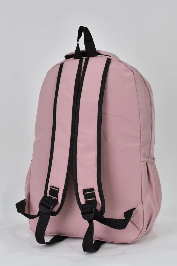 Elatae Kız Çocuk Genç Çok Gözlü Günlük Seyahat Okul Sırt Çantası Pembe 51498 - Resim 5