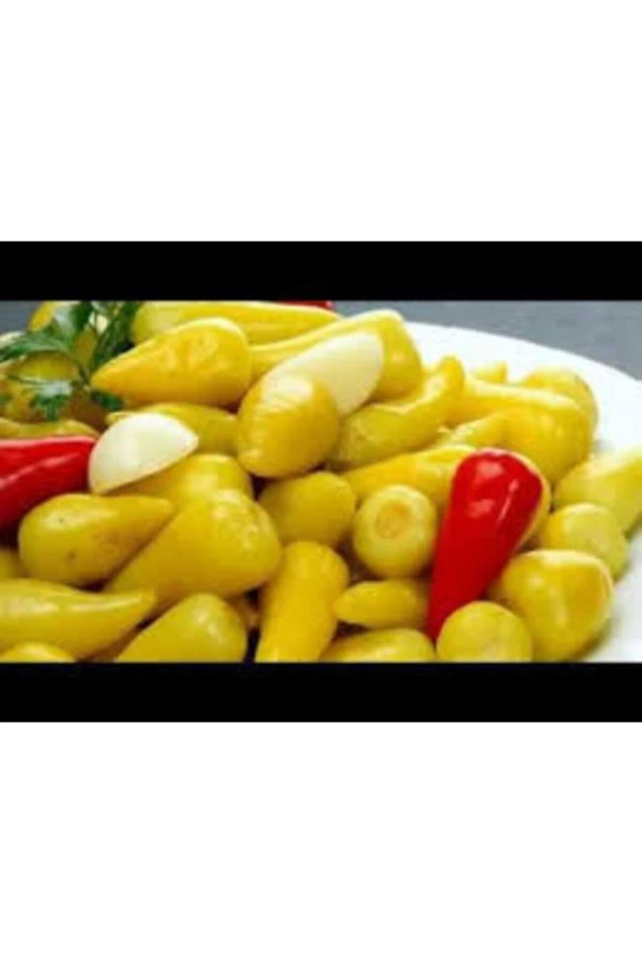 200 Adet Tohum Organik Sarı Fındık Süs Biberi Tohumu Turşuluk Yemelik Hafif Acı Biber Tohumu Hediyel ürün görseli 1