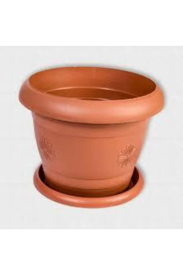 10 Adet Saksı Plastik Çiçek Saksısı Kaliteli Saksı Yükseklik 16,5x14 Ölçülerinde Kaliteli - Resim 2