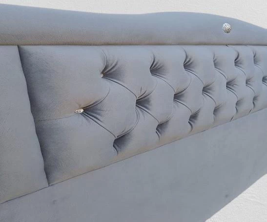 Başlık 90330 DK Çift Kişilik 140'lık Tay Tüyü Antrasit Gri Kumaş Dolgun Kapitone - 5