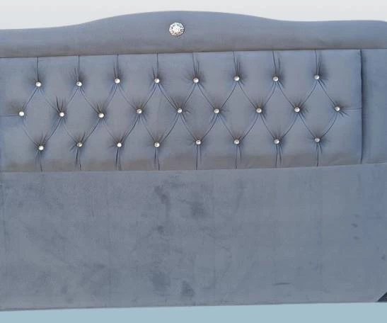 Başlık 90330 DK Çift Kişilik 140'lık Tay Tüyü Antrasit Gri Kumaş Dolgun Kapitone - 2