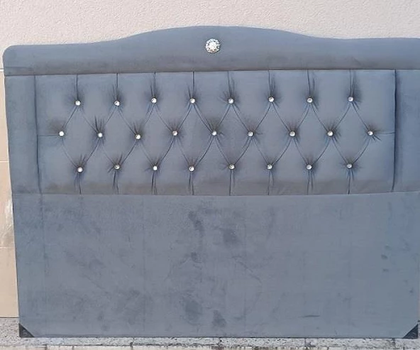 Başlık 90330 DK Çift Kişilik 140'lık Tay Tüyü Antrasit Gri Kumaş Dolgun Kapitone - 7