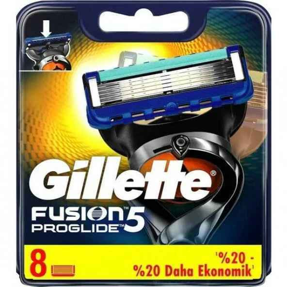 Gillette Fusion Proglide Yedek Tıraş Bıçağı 8'li 7702018085545
