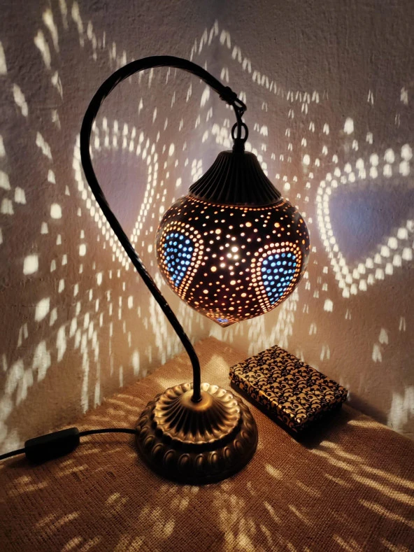 Damla desenli Dekoratif Su Kabağı Lamba - 3