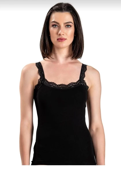 JİBER 505 BAYAN ASKILI GÜPÜRLÜ LİKRALI ATLET 12 ADET ürün görseli