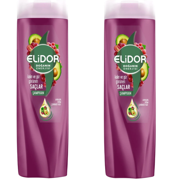 Elidor Avokado Kalın Ve Gür Saçlar Şampuan 325ml 2 Adet (KAMPANYA)