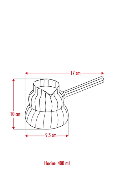 Isıya Dayanıklı Ocakta Kullanmaya Uygun Lüks Borosilikat Cam Cezve 400 Ml - 5