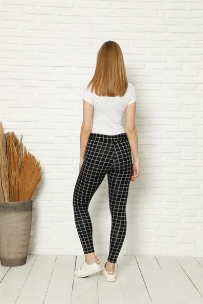 Moda Çizgi Penye Likralı Tayt 5878 - 2