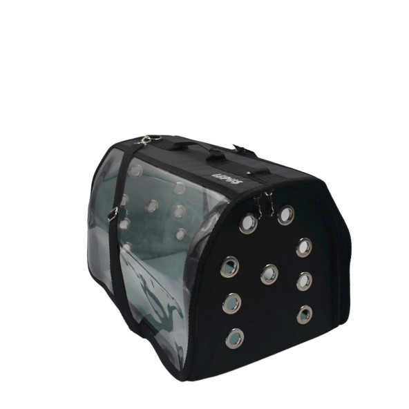 Lepus Şeffaf Fly Bag Kabin Boy Kedi Ve Köpek İçin Taşıma Çantası Siyah (25x40x25)cm