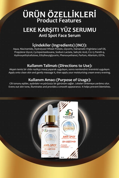 Anti Spot Leke Karşıtı Yüz Serumu 30 ml - 2