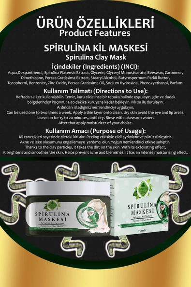 Spirulina Kil Maskesi - 2