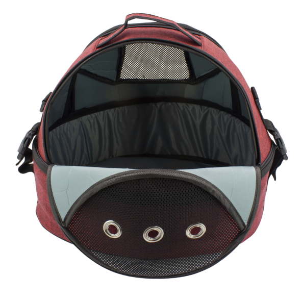 Lepus Üç Fonksiyonlu Kedi Ve Köpek İçin Ufo Çanta Kırmızı (38x32x45)cm - 3