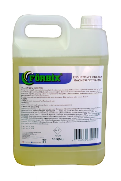 FORBİXENDÜSTRİYEL BULAŞIK MAKİNASI DETERJANI 5 KG