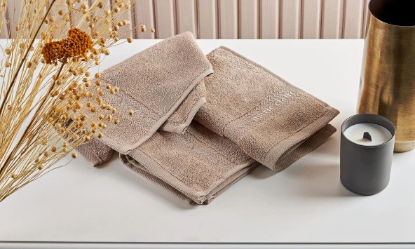 Marie Claire 3 Lü Peçete Micro Claire Bej