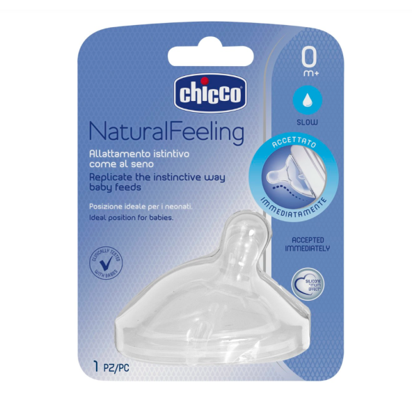 Chicco Natural Feeling Biberon Emziği 0 Ay+ Tekli