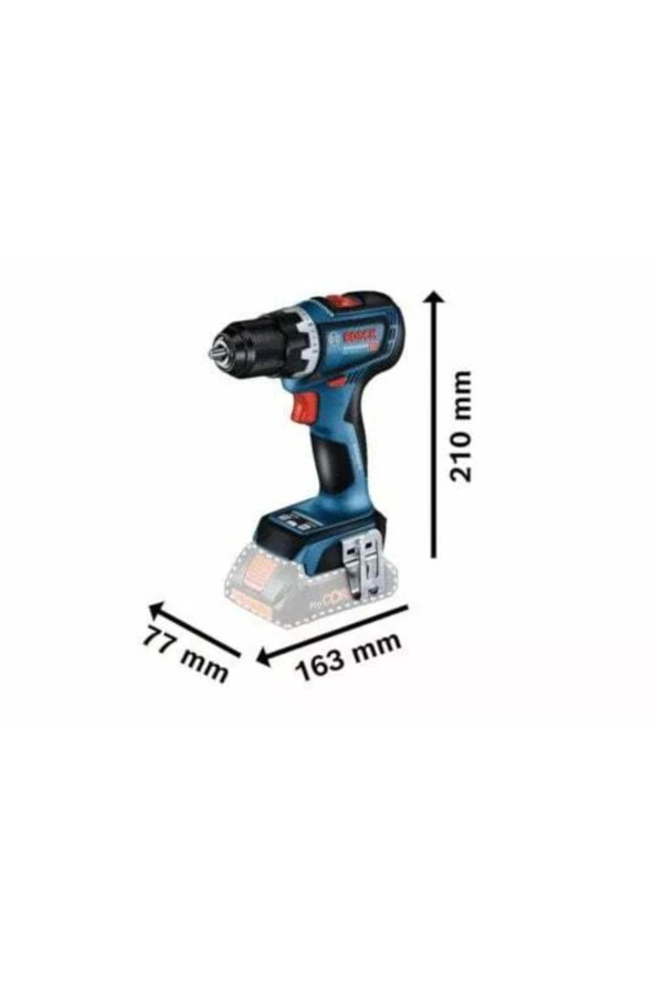 Bosch GSR 18V-90 C 2x5.0Ah Çift Akülü Vidalama - Resim 2