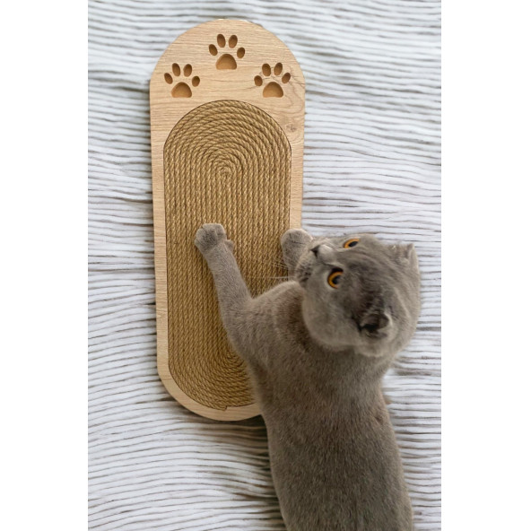 Duvara Monte Edilebilir ve Yerde Kullanılabilir Kedi Tırmalama Tahtası - 2