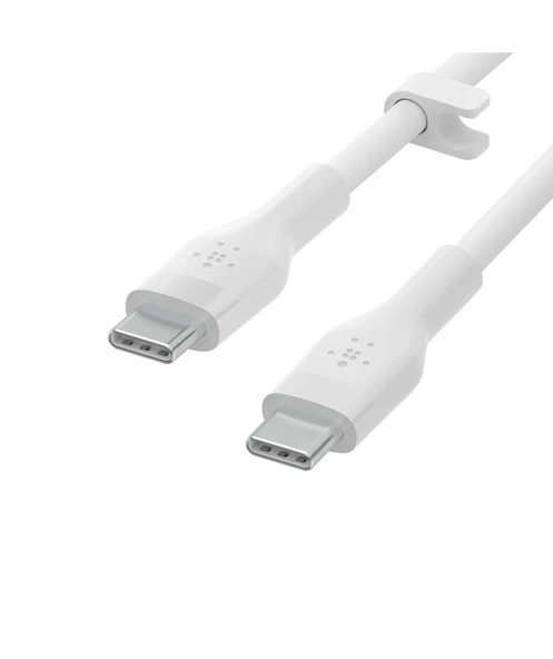 Belkin Type C-C Sılıcone 1M 2'li Pk Beyaz - 3
