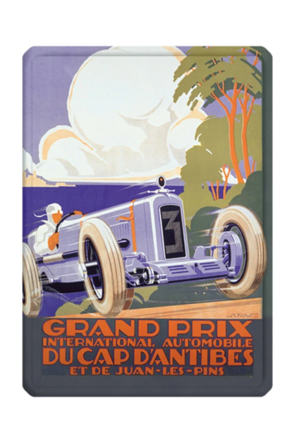 Metal Poster  Grand Prix Du Cap DAntibes   15X21Cm