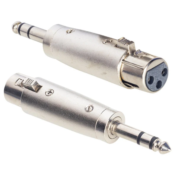 CANON DİŞİ / 6.3 MM STEREO GİTAR ERKEK CANON ÇEVİRİCİ JACK(XRL) (2818)