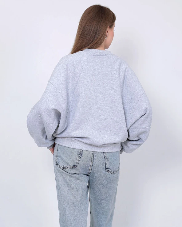 Kadın Uzun Kollu Oversize Sweatshirt