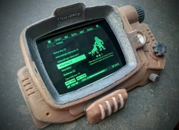 Fallout 4 Pip Boy - Masaüstü Versiyonu Plastik Aparat - Resim 2