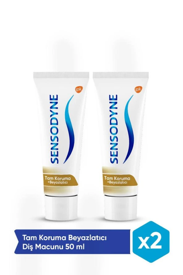 Sensodyne Tam Koruma 50Ml Beyazlatıcı*2 Adet