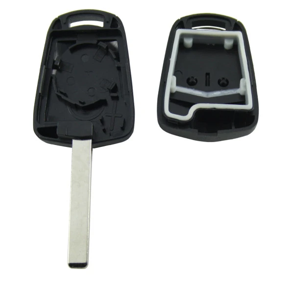 OPEL Astra H, Corsa D HU100 2 Buton Anahtarlı Boş Kap Oto Kumanda Kabı - 4