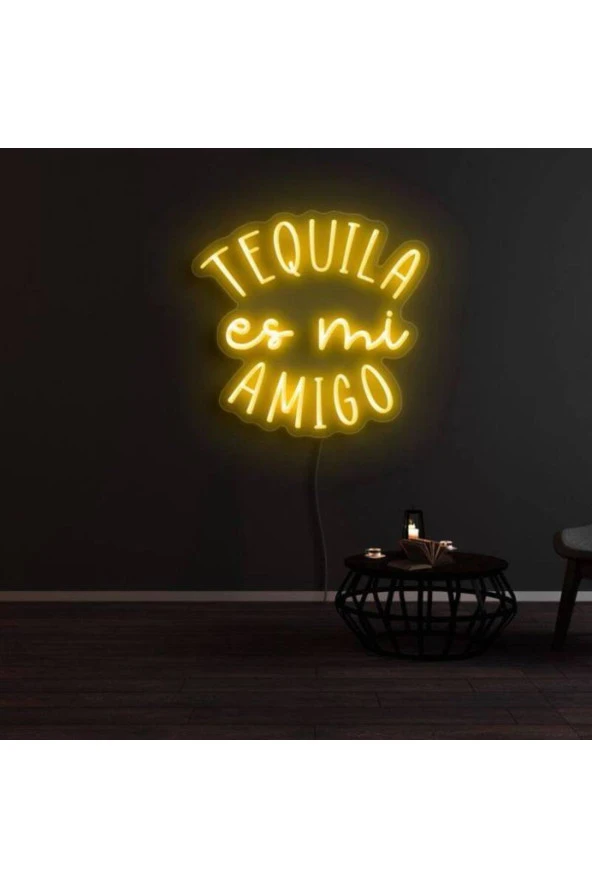 TEQUILA es mi AMIGO Yazılı Neon Tabela