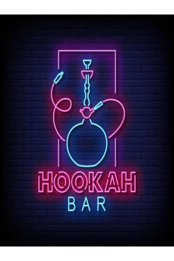 HOOKAH BAR Yazılı Neon Tabela