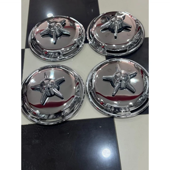 UNİVERSAL 16 İNÇ KROM ÖN-ARKA JANT KAPAĞI 4 ADET KAPAK 4 ADET 5 KOLLU JANT APARAT - 2