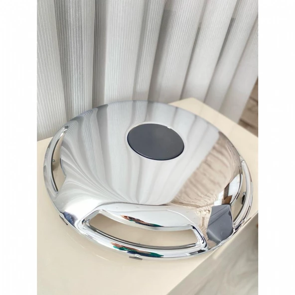 UNİVERSAL 16 İNÇ KROM ÖN-ARKA JANT KAPAĞI 4 ADET KAPAK 4 ADET 3 KOLLU JANT APARAT - 7