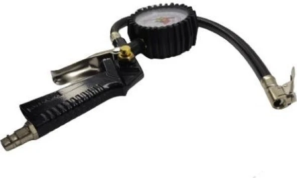 Mk1296 Hava Saatli Lastik Şişirme Tabancası Saatli Göstergeli Hava Tabancası - 3