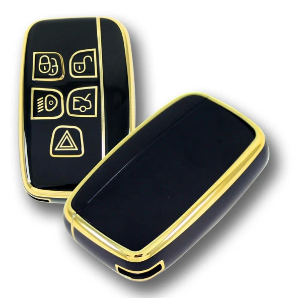 Land Rover Range Rover 2012-2018 Arası Siyah Oto Anahtar Kumanda Kabı Kılıf Oto Anahtarlık - 3