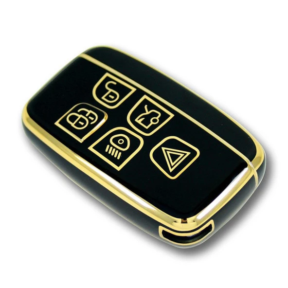 Land Rover Range Rover 2012-2018 Arası Siyah Oto Anahtar Kumanda Kabı Kılıf Oto Anahtarlık - 4