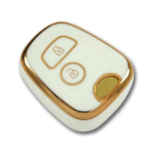 Peugeot 206 106 Partner Citroen C1 Beyaz Oto Anahtar Kumanda Kabı Kılıfı Oto Anahtarlık - Resim 4