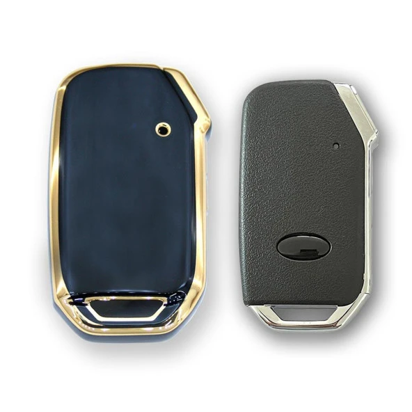 Kia 2018+ Ceed, Rio, Sportage 3 Buton Smart Siyah Oto Anahtar Kumanda Kabı Kılıfı Oto Anahtarlık - 2