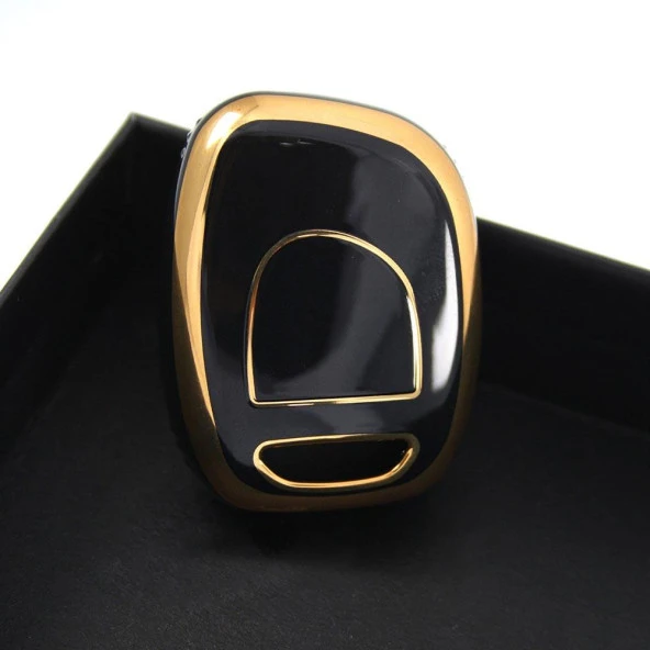 Renault Clio 1, 2, Kangoo 1 Buton Siyah Oto Anahtar Kumanda Kabı Kılıfı Oto Anahtarlık - 5