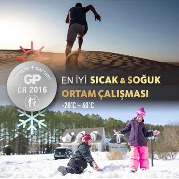 GP BATTERIES CR2016 3V Lithium Pil Baskül Tartı Hesap Mekinesi Oyuncak Kumanda Pili Para Pil 1 Adet - 7