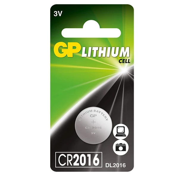 GP BATTERIES CR2016 3V Lithium Pil Baskül Tartı Hesap Mekinesi Oyuncak Kumanda Pili Para Pil 1 Adet
