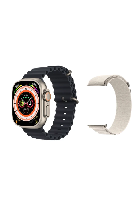 APPLE İPHONE 14 Plus Uyumlu Ultra Mini Kadın Akıllı Saat Konuşma Özellikli Kordon Hediyeli ürün görseli 1